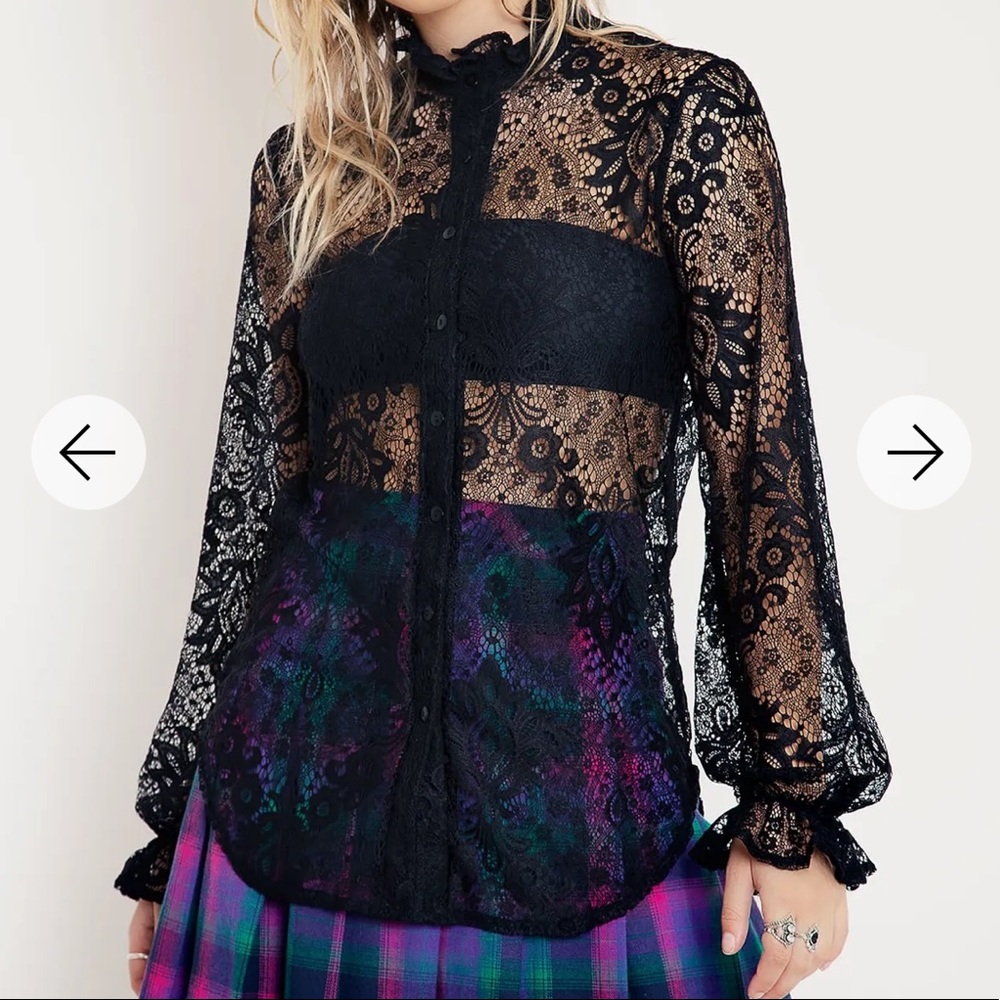 BlackMilk - IMMORTAL LACE HIGH NECK TOP - LIMITED (SOLD OUT)